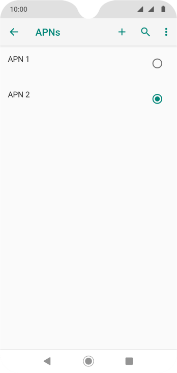 Pressione o campo ao lado da conexão de dados para ativá-la. Pressione o campo ao lado da conexão de dados para ativá-la.