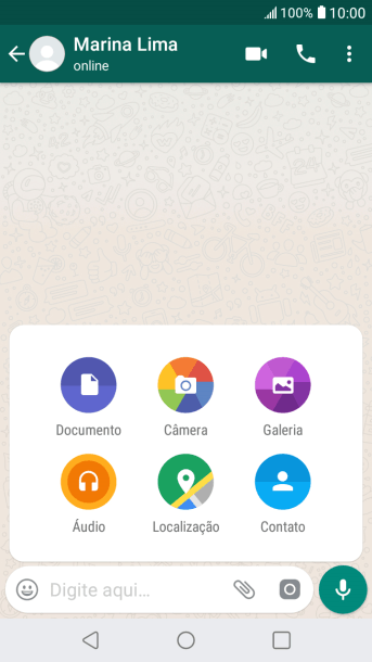 Pressione Galeria, e navegue até a pasta desejada. Pressione Galeria, e navegue até a pasta desejada.