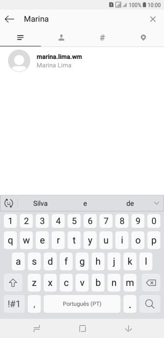 Pressione o usuário desejado. Pressione o usuário desejado.