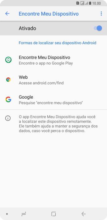 Pressione o indicador para ativar a função. Pressione o indicador para ativar a função.