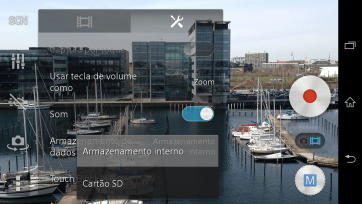 Pressione Armazenamento interno para salvar os vídeos na memória do celular. Pressione Armazenamento interno para salvar os vídeos na memória do celular.