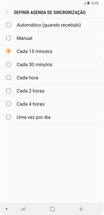 Pressione a configuração desejada. Pressione a configuração desejada.