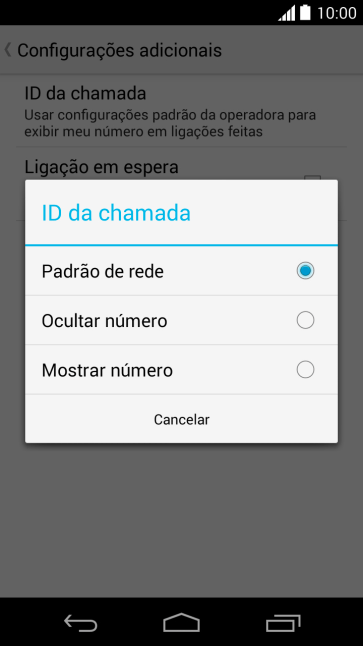 Pressione Ocultar número para desativar a identificação do seu número. Pressione Ocultar número para desativar a identificação do seu número.