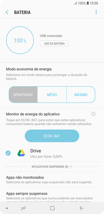 Pressione a configuração desejada. Pressione a configuração desejada.