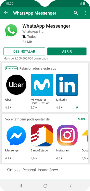 Pressione a tecla de início para voltar à tela inicial. Pressione a tecla de início para voltar à tela inicial.