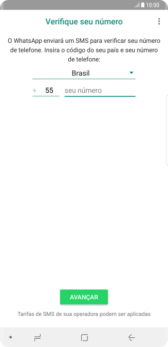 Pressione a lista suspensa. Pressione a lista suspensa.
