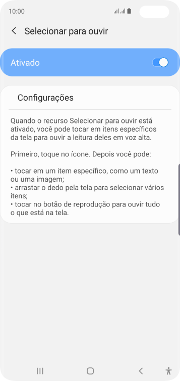 Pressione a tecla de voltar duas vezes. Pressione a tecla de voltar duas vezes.