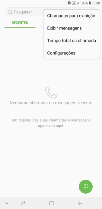 Pressione Configurações. Pressione Configurações.