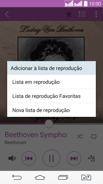 Pressione Nova lista de reprodução. Pressione Nova lista de reprodução.
