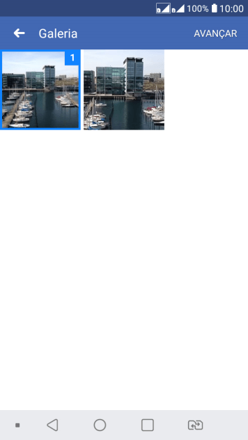 Pressione AVANÇAR. Pressione AVANÇAR.