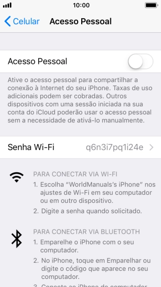 Pressione o indicador ao lado de Pressione o indicador ao lado de