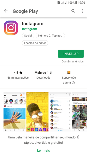 Pressione INSTALAR, e siga as indicações da tela para instalar o app. Pressione INSTALAR, e siga as indicações da tela para instalar o app.