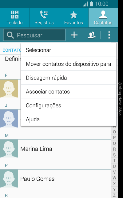 Pressione Configurações. Pressione Configurações.