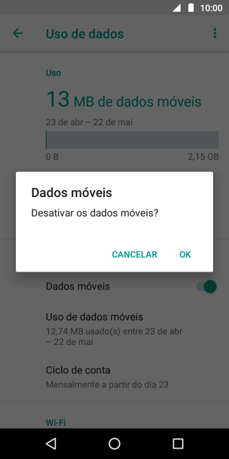 Se você desativar a função, deve pressionar OK. Se você desativar a função, deve pressionar OK.