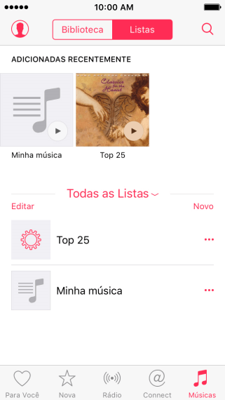 Pressione o ícone de busca, e digite a palavra de busca (música, álbum ou artista). Pressione o ícone de busca, e digite a palavra de busca (música, álbum ou artista).