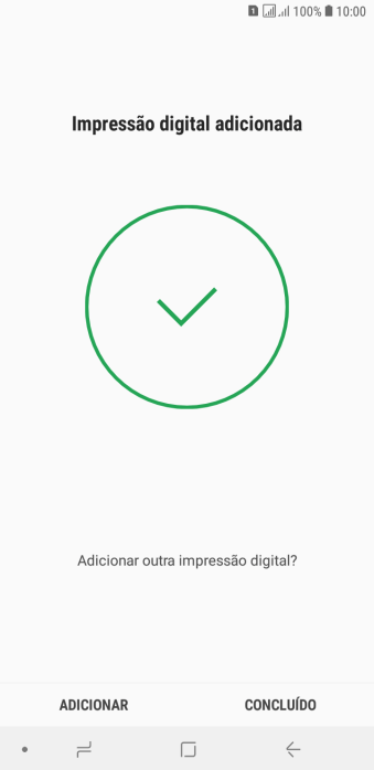 Pressione CONCLUÍDO. Pressione CONCLUÍDO.
