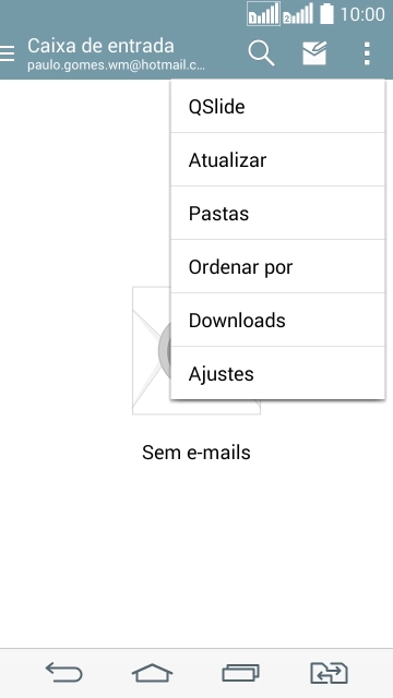 Pressione Ajustes. Pressione Ajustes.