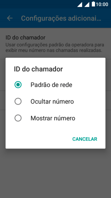 Pressione Mostrar número para ativar a identificação do seu número. Pressione Mostrar número para ativar a identificação do seu número.