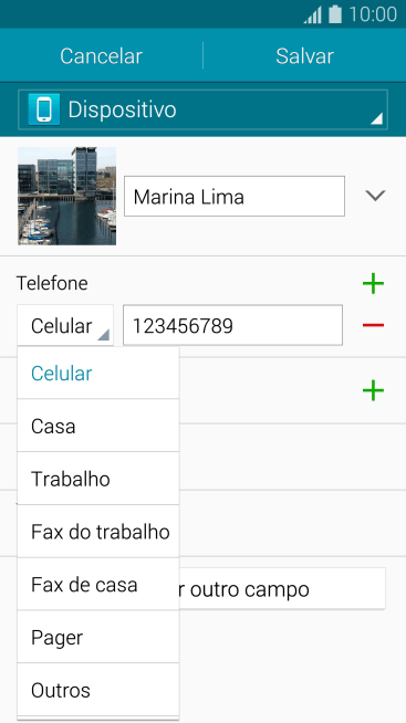 Pressione o tipo de número desejado. Pressione o tipo de número desejado.