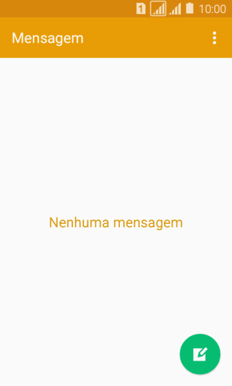 Pressione o ícone de nova mensagem. Pressione o ícone de nova mensagem.