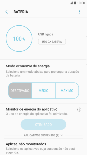 Pressione a configuração desejada. Pressione a configuração desejada.