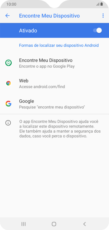 Pressione o indicador para ativar a função. Pressione o indicador para ativar a função.