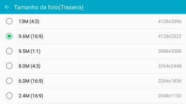 Pressione a resolução desejada. Pressione a resolução desejada.