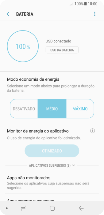 Pressione a tecla de início para finalizar e voltar à tela inicial. Pressione a tecla de início para finalizar e voltar à tela inicial.