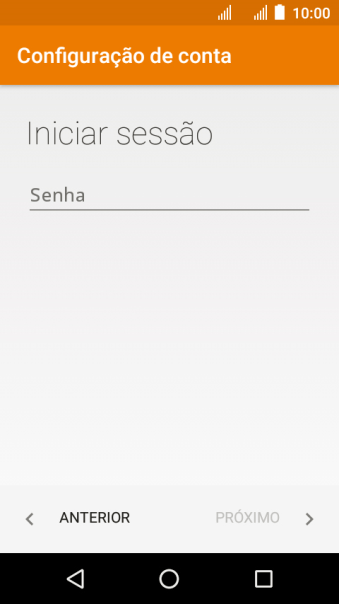 Pressione o campo de escrever, e digite a senha da sua conta de e-mail. Pressione o campo de escrever, e digite a senha da sua conta de e-mail.