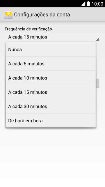 Pressione a configuração desejada. Pressione a configuração desejada.
