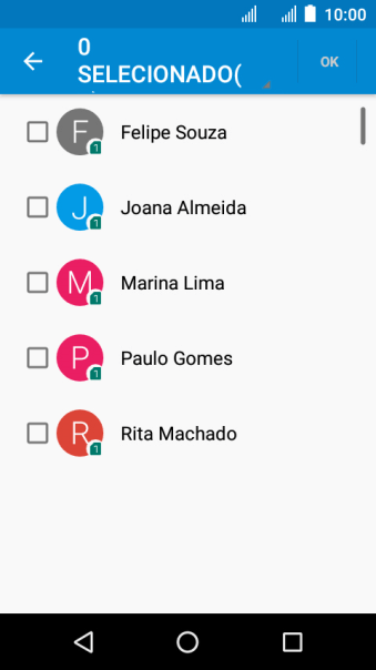 Pressione SELECIONADO(. Pressione SELECIONADO(.