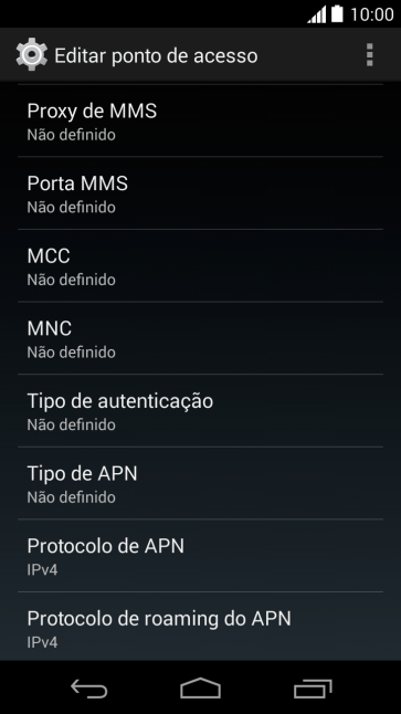 Pressione Proxy de MMS. Pressione Proxy de MMS.