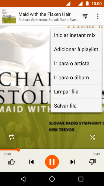 Pressione Adicionar à playlist. Pressione Adicionar à playlist.