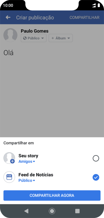 Pressione a configuração desejada. Pressione a configuração desejada.