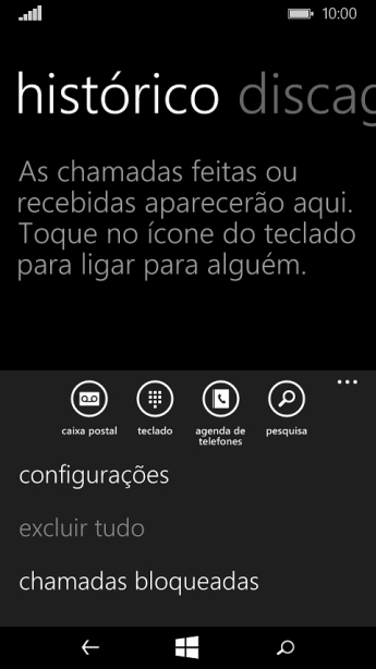 Pressione configurações. Pressione configurações.