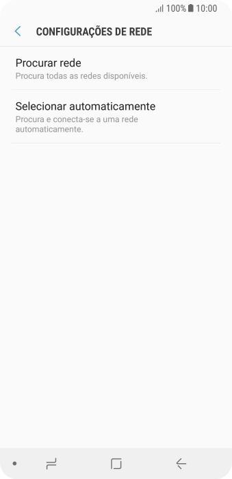 Se você quiser selecionar a rede manualmente, deve pressionar Procurar rede e aguardar enquanto o celular busca redes. Se você quiser selecionar a rede manualmente, deve pressionar Procurar rede e aguardar enquanto o celular busca redes.