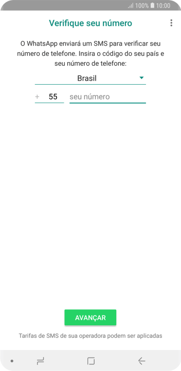 Pressione a lista suspensa. Pressione a lista suspensa.