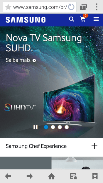Pressione a barra de endereço. Pressione a barra de endereço.