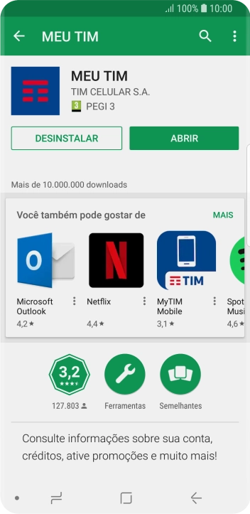 Pressione a tecla de início para finalizar e voltar à tela inicial. Pressione a tecla de início para finalizar e voltar à tela inicial.