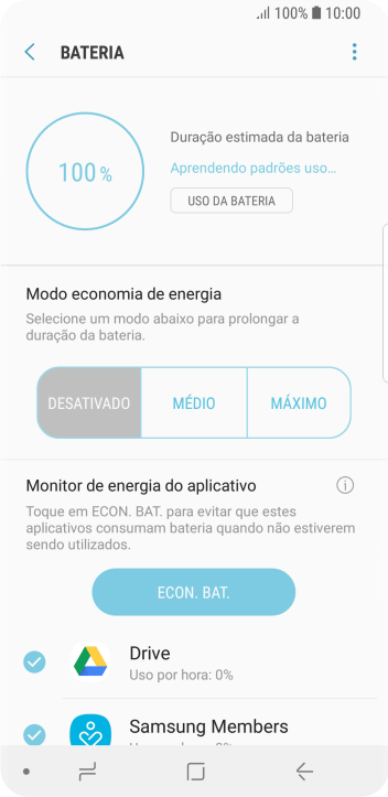 Pressione a configuração desejada. Pressione a configuração desejada.