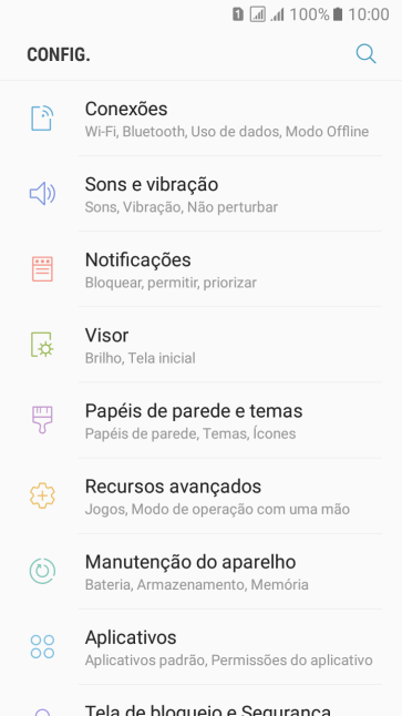 Pressione Conexões. Pressione Conexões.