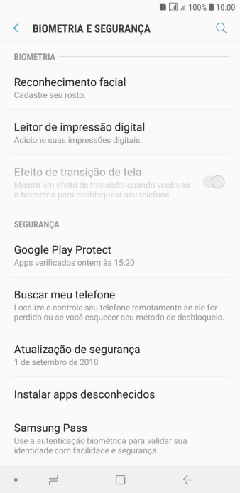 Pressione Leitor de impressão digital. Pressione Leitor de impressão digital.