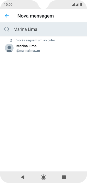 Pressione o contato desejado. Pressione o contato desejado.