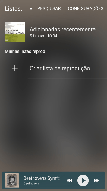 Pressione Criar lista de reprodução, e digite o nome do ponto de acesso do Wi-Fi. Pressione Criar lista de reprodução, e digite o nome do ponto de acesso do Wi-Fi.