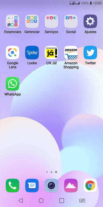 Pressione Ajustes. Pressione Ajustes.