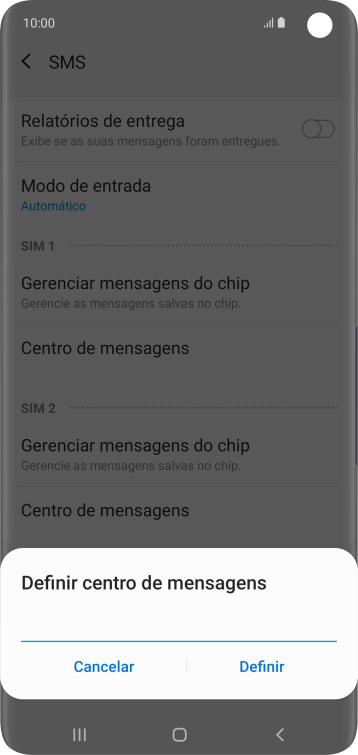 Se você é cliente TIM com DDD 11, 12, 13, 14, 15, 16, 17, 18 ou 19, deve inserir +551181138200 e pressionar Definir. Se você é cliente TIM com DDD 11, 12, 13, 14, 15, 16, 17, 18 ou 19, deve inserir +551181138200 e pressionar Definir.
