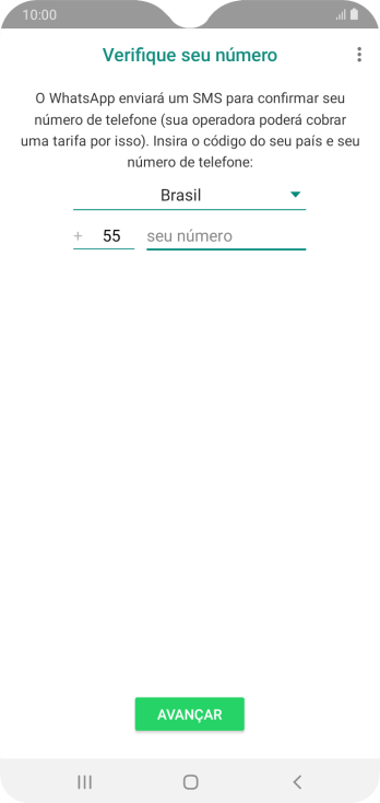 Pressione a lista suspensa. Pressione a lista suspensa.
