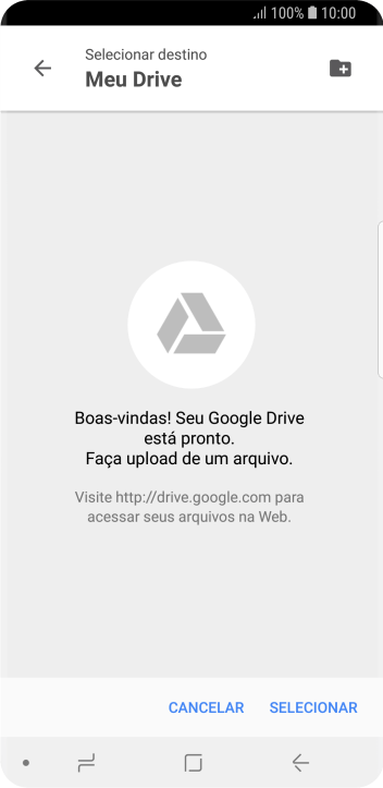 Se você quiser criar uma nova pasta, deve pressionar o ícone de nova pasta, e seguir as instruções da tela para criá-la. Se você quiser criar uma nova pasta, deve pressionar o ícone de nova pasta, e seguir as instruções da tela para criá-la.