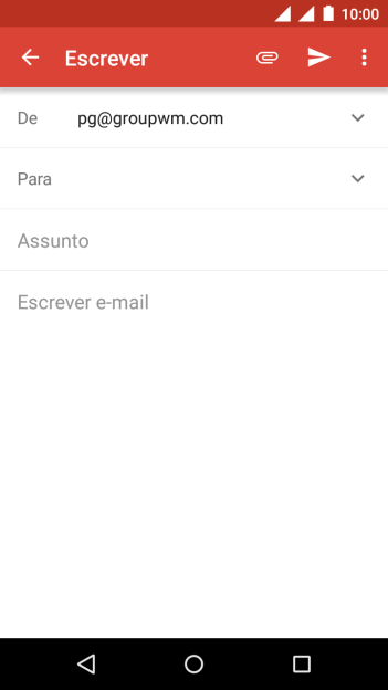 Pressione Para, e digite as primeiras letras do destinatário. Pressione Para, e digite as primeiras letras do destinatário.