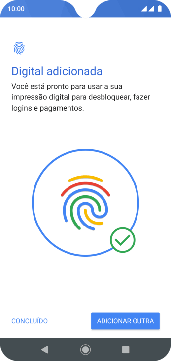 Pressione CONCLUÍDO. Pressione CONCLUÍDO.